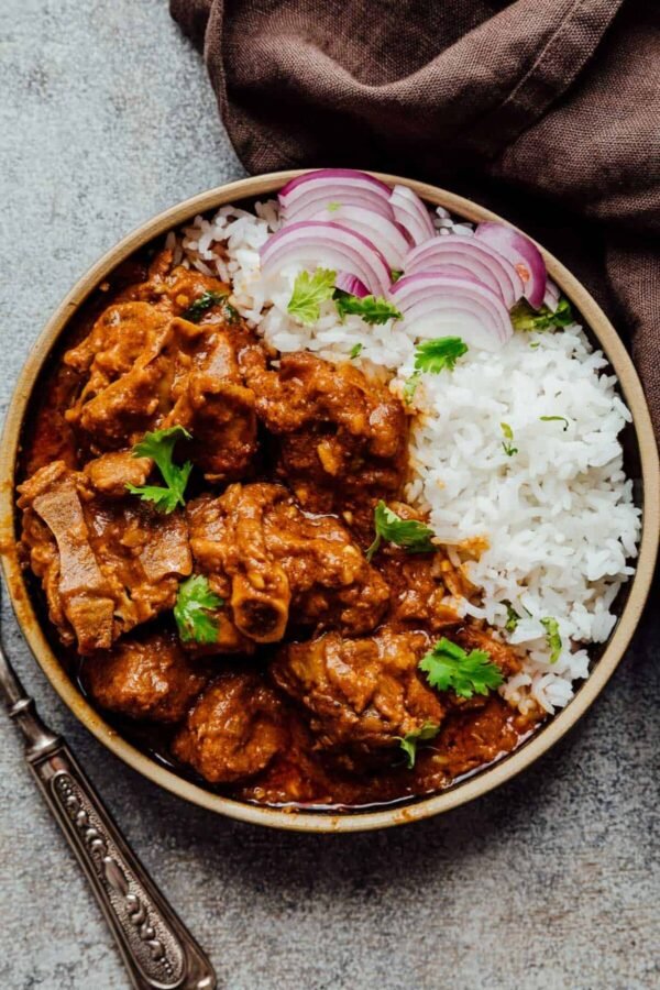 Mutton Curry with Rice